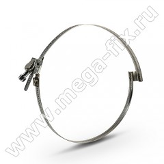 Хомут червячный с мостиком 160 180 мм